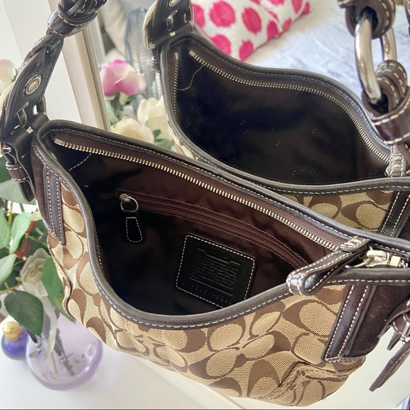 Coach Signature Hobo Shoulder Bag - Picture 6 of 6